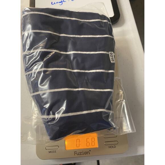 So Perfectly Soft Tee Tunic Top Shirt Size XL Blue White Stripe Nautical Beachy - Picture 7 of 7